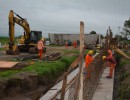 Avanza el nuevo puente sobre el río Bañado de Ovanta en Catamarca