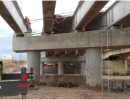 Vialidad construye un nuevo puente sobre la Ruta 35 en Córdoba
