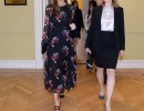 Juliana Awada recibió a la hija del presidente italiano