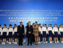 El Presidente y la Primera Dama, en el acto por el 45 aniversario de las relaciones entre la Argentina y China
