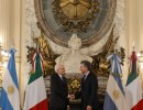 Mauricio Macri recibió al presidente de Italia