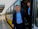 El Presidente encabezó la inauguración del Metrobus de Santa Fe