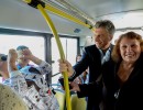El Presidente encabezó la inauguración del Metrobus de Santa Fe