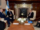 El Presidente recibió al titular del Senado de Chile