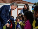 El Presidente recibió en Olivos a niños de un jardín de infantes de La Matanza