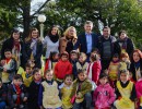 El Presidente recibió en Olivos a niños de un jardín de infantes de La Matanza