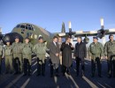 El Presidente visitó el primer avión Hércules remodelado íntegramente en el país