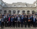 El Presidente se reunió en Chile con empresarios y con jóvenes emprendedores