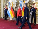 El Presidente recibió a la canciller de Alemania