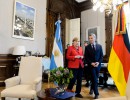 El Presidente recibió a la canciller de Alemania