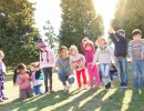 Juliana Awada recibió a un grupo de niños que almorzaron y jugaron en la residencia de Olivos