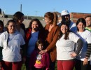Juliana Awada visitó una cooperativa de trabajo en Florencio Varela