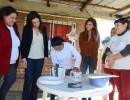 Juliana Awada visitó una cooperativa de trabajo en Florencio Varela