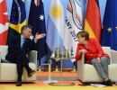 El presidente Macri, junto a Angela Merkel en la Cumbre del G20