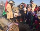 El Presidente se reunió con el gobernador de Jujuy y participó del ritual de la Pachamama 