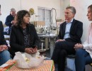 El presidente Macri visitó una cooperativa textil en Berazategui