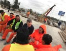 El Presidente supervisó las obras del viaducto de Puente La Noria