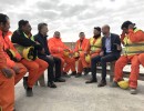 El Presidente supervisó las obras del viaducto de Puente La Noria