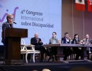 Michetti en el 4º Congreso Internacional sobre Discapacidad