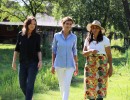 Juliana Awada se reunió con un grupo de mujeres que se dedican a la producción de alimentos orgánicos