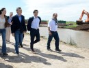 El Presidente supervisó el inicio de las obras de dragado en el río Salado