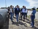 El Presidente supervisó el inicio de las obras de dragado en el río Salado