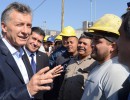 El Presidente recorrió obras de hábitat en un barrio de la ciudad de La Rioja