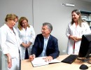 El presidente Macri visitó un hospital neonatal en Corrientes