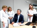 El presidente Macri visitó un hospital neonatal en Corrientes