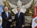 Los presidentes Macri y Kuczynski acordaron relanzar las relaciones comerciales y reforzar la lucha contra el narcotráfico