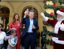 El Presidente compartió un brindis por las Fiestas con personal de Casa Rosada