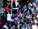 El Presidente compartió un brindis por las Fiestas con personal de Casa Rosada