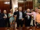 El Presidente compartió un brindis por las Fiestas con personal de Casa Rosada