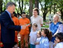 El Presidente inauguró el Paseo de la República, un espacio abierto al público junto a la Quinta de Olivos