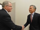 Mauricio Macri con Eldar Saetre, CEO de Statoil