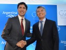 El Presidente mantuvo un encuentro con el primer ministro de Canadá