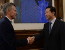 Macri recibió el ministro de Finanzas de China, Xiao Jie