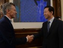 Macri recibió el ministro de Finanzas de China, Xiao Jie