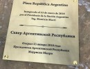 Macri encabezó la inauguración de la Plaza Argentina en Moscú