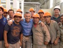Mauricio Macri visitó un molino arrocero en Entre Ríos