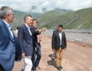 El Presidente recorrió las obras de reconstrucción de la localidad jujeña de Volcán, arrasada por un alud hace un año