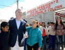 El Presidente recorrió las obras de reconstrucción de la localidad jujeña de Volcán, arrasada por un alud hace un año