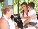 Juliana Awada visitó el merendero Rayito de Sol en Pilar