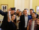 El Presidente mantuvo un encuentro con jóvenes emprendedores en la Casa Rosada