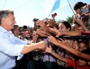 El presidente Macri recorrió obras pluviales que pondrán fin a las inundaciones en la ciudad correntina de Bella Vista