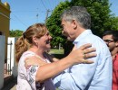 El presidente Macri visitó a una docente y carbonera