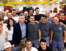 El Presidente recorrió una fábrica de máquinas agrícolas