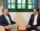 El presidente Mauricio Macri con el gobernador de Corrientes, Gustavo Valdés