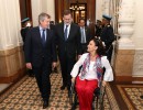 Michetti recibió a Rajoy en el Congreso