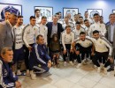 El Presidente despidió a los jugadores de la Selección en el predio de la AFA